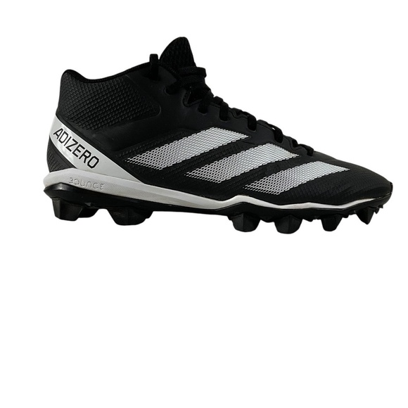 Adidas Adizero Bounce Football Cleats Men’s 11 Black White Mid Top Turf Shoes main image 15